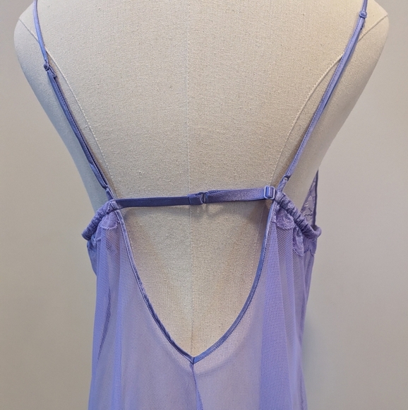 Vintage Y2K Victoria's Secret Sheer Lavender Slip Dress Lingerie - Picture 6 of 11